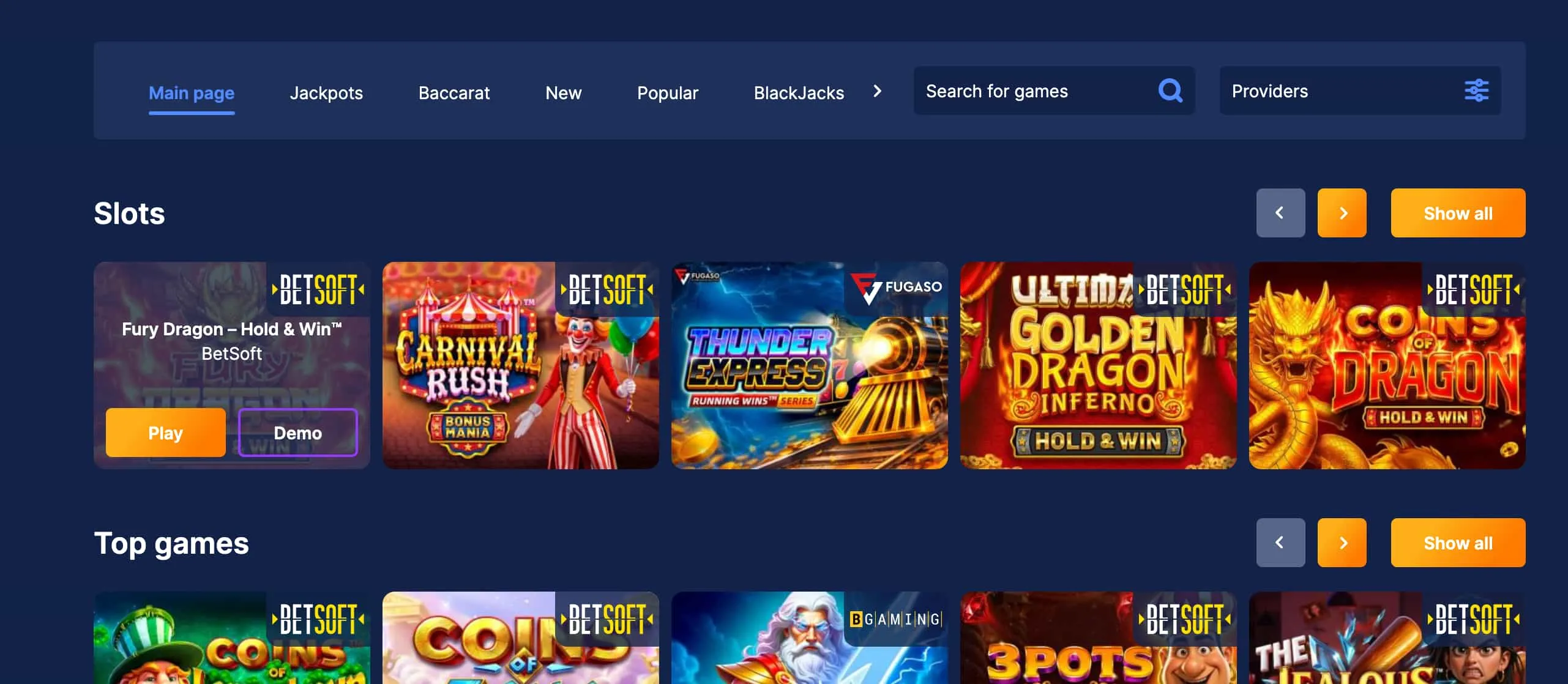 Surge Casino at a Glance Surge Casino at a Glance